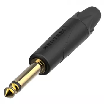 Neutrik NP2XX-AU-0 2-πολικό επαγγελματικό βύσμα jack 1/4 ίντσας, επιχρυσωμένες επαφές, επινικελωμένο περίβλημα