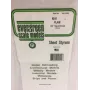 Evergreen 9010 πλάκα πολυστυρενίου 300 x 150 x 0,25 mm, λευκή, συσκευασία 4 τεμ.