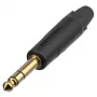 Neutrik NP3XX-AU-0 Βύσμα jack TRS 1/4 ίντσας με επιχρυσωμένες επαφές