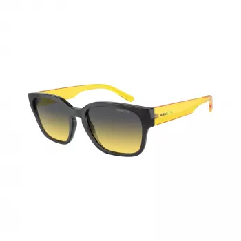 Arnette AN4325-27862Q unisex ορθογώνιο γυαλί ηλίου, γκρι σκελετός, γκρι πολυανθρακικοί φακοί, 54-19-145 mm