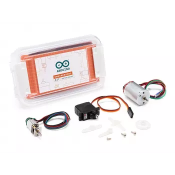 Arduino AKX00033 Μοτέρ για Engineering Kit R2 - 12V DC Μοτέρ με Ψήκτρες, 6000 ΣΑΛ, Άξονας D