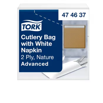 TORK 100 Θήκες Μαχαιροπίρουνων Καφέ 6,0 x 19,5 cm (474637)