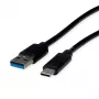 ROLINE RM Καλώδιο USB 3.2 Gen 2, USB A-C, ST/ST, Μαύρο, 2 m 11.45.9012