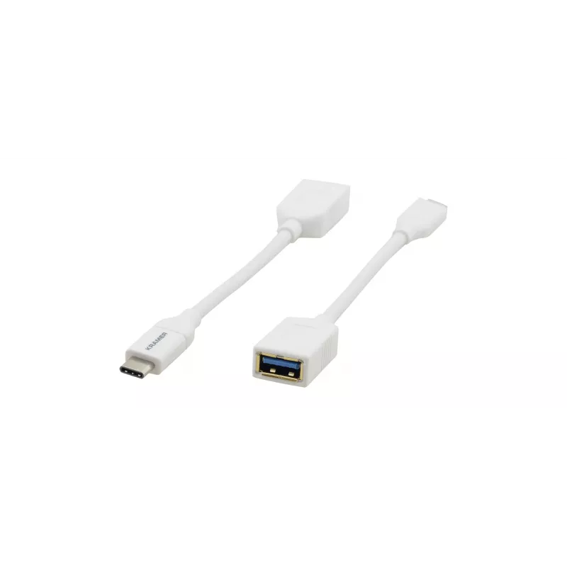 Kramer Electronics ADC-USB31/CAE Καλώδιο USB 3.2 Gen 1, USB-C σε USB-A, Λευκό, 0,91 m 99-97210005
