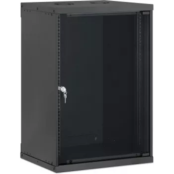 Intellinet 19 ιντσών επίτοιχο κουτί, Basic Line, 15U, βάθος 400 mm, μαύρο RAL 9005 716710