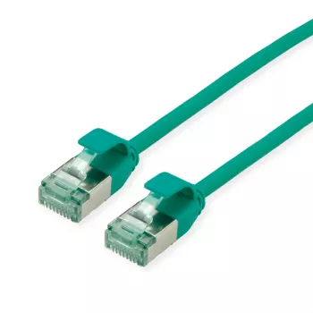 ROLINE RM U/FTP Καλώδιο patch Cat.6A Class EA Slim πράσινο 0,3m 21.45.3331