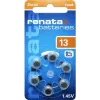 Renata ZA13.DP6 0HG Μπαταρία ακουστικού ψευδαργύρου-αέρα PR48, 1,4 V, 305 mAh, συσκευασία 6 τεμ.