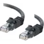 Cables2Go 0,5m Cat6 UTP Καλώδιο patch Ethernet, μαύρο, Snagless, θήκη PVC 83405