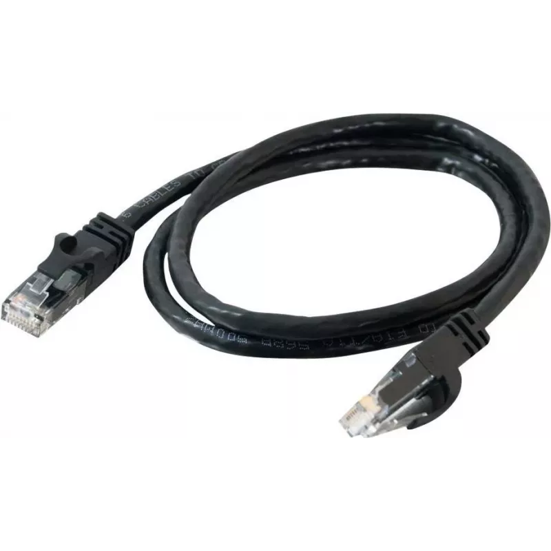 Cables2Go 0,5m Cat6 UTP Καλώδιο patch Ethernet, μαύρο, Snagless, θήκη PVC 83405