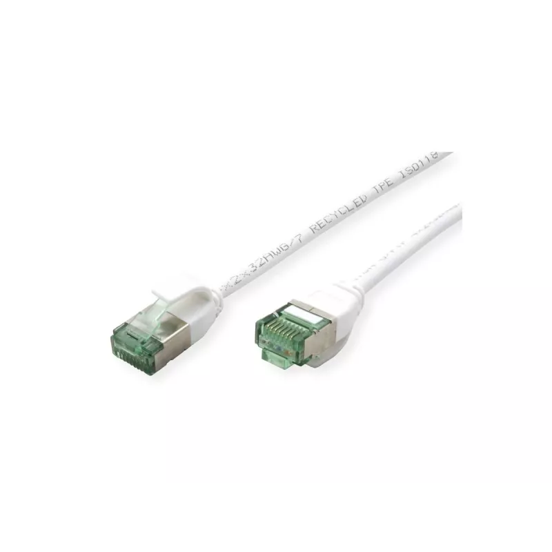 ROLINE RM U/FTP Cat.6A Slim Patch καλώδιο, λευκό, 0,3 m 21.45.3361