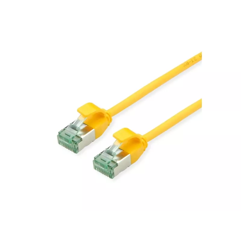 ROLINE RM U/FTP Patchkabel Cat.6A/Class EA SLIM κίτρινο 3m 21.45.3326