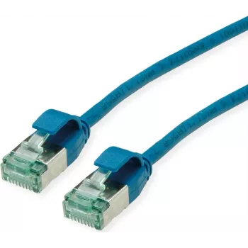 ROLINE RM U/FTP Cat.6A Slim Patchkabel, μπλε, 1m 21.45.3343