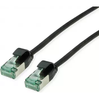 ROLINE RM U/FTP Patchkabel Cat.6A/Class EA SLIM μαύρο 1m - FTP (21.45.3353)