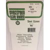 Evergreen πλάκα πολυστυρενίου 300 mm x 150 mm x 0,13 mm, λευκό, συσκευασία 3 τεμ. (9009)