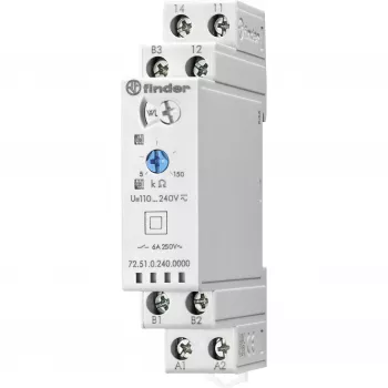 Finder 72.51.0.240.0000 Ρελέ παρακολούθησης τάσης, 240 V AC, 2 CO, Ράγα DIN