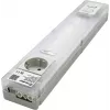 Finder Φωτιστικό πίνακα LED με πρίζα Schuko, 6W, 1000lm, 4000K, λευκό/διάφανο, 360mm 7L.55.8.230.4200
