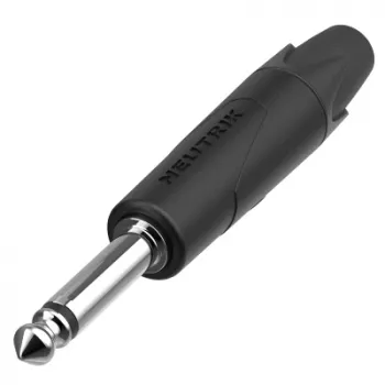 Neutrik NP2XX-NI-0 6,35 mm Βύσμα jack 2 ακίδων, επαφές επικασσιτερωμένες, σύνδεση συγκόλλησης