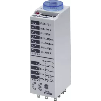 Finder 85.03.8.240.0000 Πολυλειτουργικό χρονορελέ, 24-240 V AC/DC, 3 CO, 10 A, 18 λειτουργίες