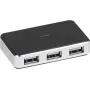Vivanco USB 2.0 Hub 4 θυρών με καλώδιο 3 m (VVITHUB2V4PORTS)