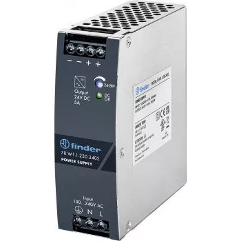 Finder 78.W1.1.230.2402 Τροφοδοτικό ράγας DIN 24V DC 5A 120W 1 έξοδος