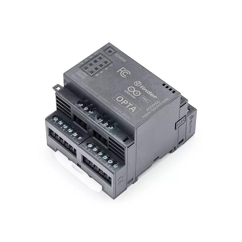 Arduino Pro Opta Ext D1608S Μονάδα επέκτασης, 16 προγραμματιζόμενες είσοδοι τάσης, 8 ρελέ στερεάς κατάστασης 24 V DC 2 A (AFX00006)