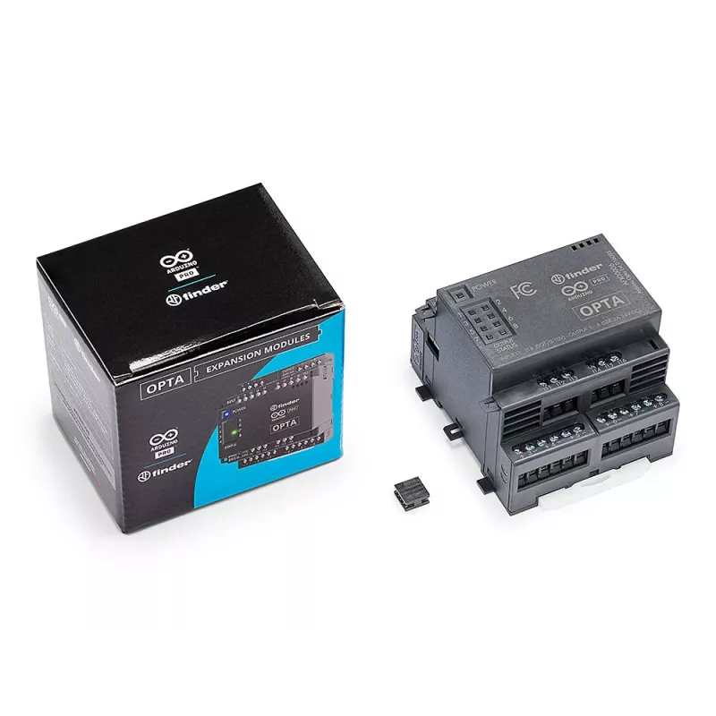 Arduino Pro Opta Ext D1608S Μονάδα επέκτασης, 16 προγραμματιζόμενες είσοδοι τάσης, 8 ρελέ στερεάς κατάστασης 24 V DC 2 A (AFX00006)