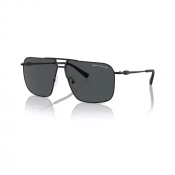 Armani Exchange Ανδρικά τετράγωνα γυαλιά ηλίου AX2050S609980 Μαύρο ματ/Σκούρο γκρι 60mm