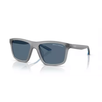 Armani Exchange Ανδρικά Ορθογώνια γυαλιά ηλίου AX4149SU 83638 Μαύρο ματ/Σκούρο γκρι