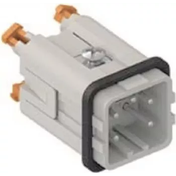ILME CKSHM04 SQUICH Ένθετο αρσενικού βύσματος 4P+PE 10A 400V Ασημί επαφές Μέγεθος 21.21