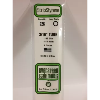 Evergreen 226 σωλήνας πολυστυρολίου 4,8 mm x 350 mm (4 τεμ.)
