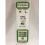 Evergreen Προφίλ πολυστυρενίου L 350 x 4 x 4 mm, 3 τεμ., λευκό