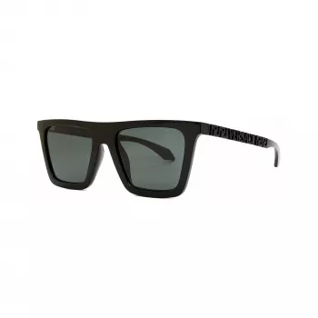 Versace VE4468UGB187 Γυναικεία γυαλιά ηλίου Cat-Eye, μαύρος σκελετός, σκούροι γκρι φακοί, 53-19-140 mm
