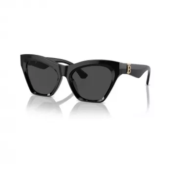 Burberry BE4420U300187 Γυναικεία γυαλιά ηλίου, τετράγωνα, μαύρο σκελετό, σκούρα γκρι φακοί, 55mm