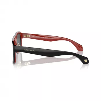 Giorgio Armani Ανδρικά γυαλιά ηλίου γωνιακά AR8209 6069B1 Μαύρο ματ Σκούρο γκρι 54mm