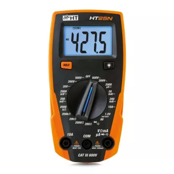 HT Instruments HT25N Ψηφιακό πολύμετρο CAT III 600V, 2000 Counts 1010170