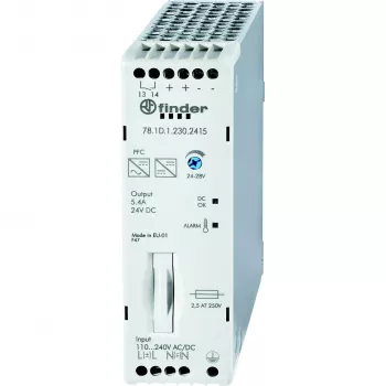 Finder 78.1D.1.230.2415 Τροφοδοτικό ράγας DIN 24 V/DC 5,4 A 130 W