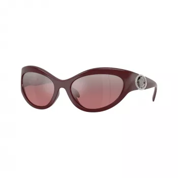 Versace VE4485-54877E Γυναικεία γυαλιά ηλίου Cat-Eye, σκελετός Havana, σκούροι καφέ φακοί gradient, 59mm