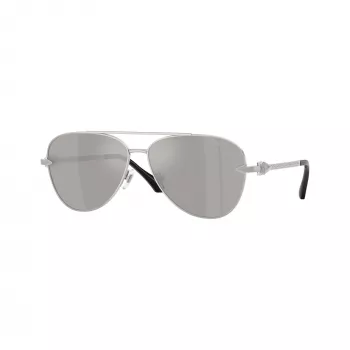 Versace VE2283-10006G Ανδρικά γυαλιά ηλίου πιλότου Μαύρο/Γκρι καθρέφτη 61mm