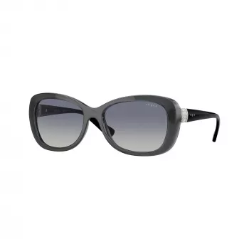 Vogue VO2943SB31324 γυναικείο γυαλιά ηλίου Cat-Eye, διαφανές ροζ σκελετός, ροζ καθρέφτη φακοί, 55mm