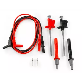 HT Instruments 425 Σετ καλωδίων μέτρησης, CAT IV 600V / CAT III 1000V, 1,5 m, 16 A, μπανάνες 4mm ασφαλείας, Κόκκινο/Μαύρο 1003040