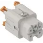 ILME CKSHF04 Ένθετο θηλυκών επαφών 4P+PE Ασημί SQUICH 10A 400V Μέγεθος 21.21