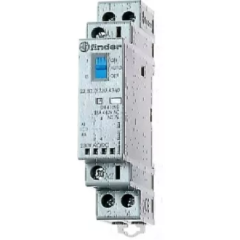 Finder ρελέ ισχύος εγκατάστασης 24V AC/DC, 1NO+1NC, LED 22.32.0.024.4540