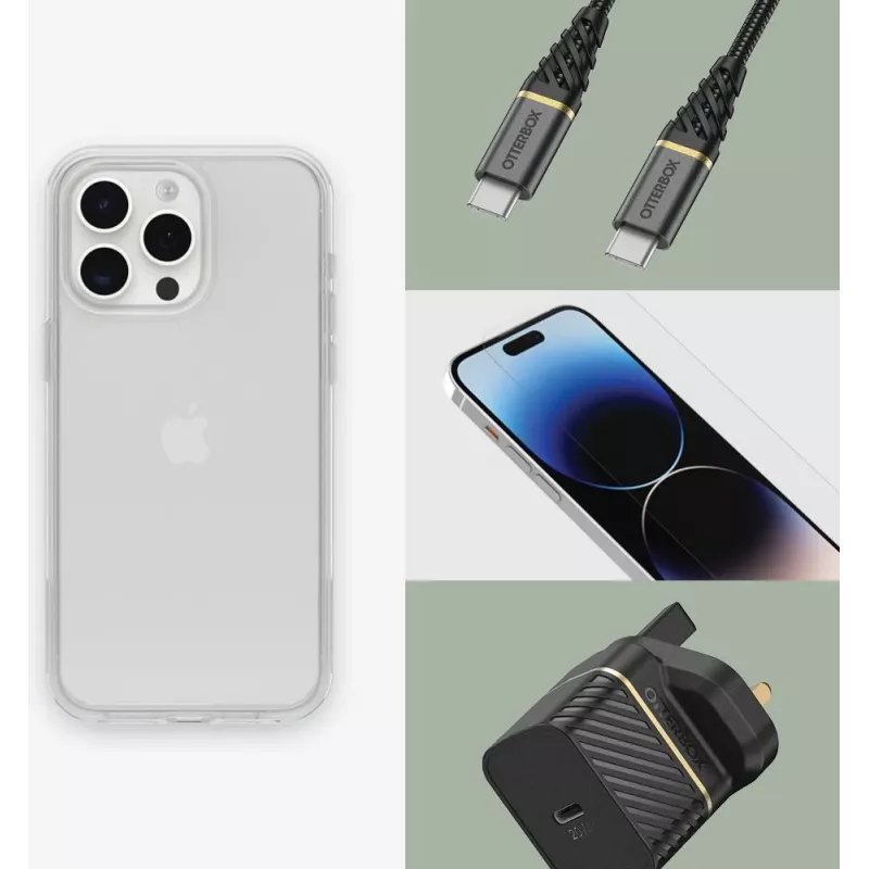OtterBox Symmetry Clear θήκη για iPhone 15 Pro Max – διάφανη 77-92664