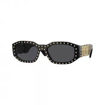 Versace Unisex VE4361 Γυαλιά Ηλίου – Μαύρο Σκελετό, Γκρι Φακούς, 53/18/140 mm VE4361-539787