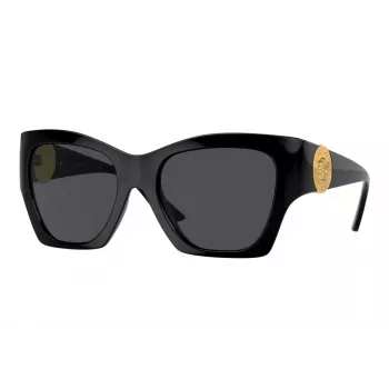 Versace VE4452 GB1/87 Γυναικεία Γυαλιά Ηλίου Cat-Eye Μαύρο/Γκρι 54mm