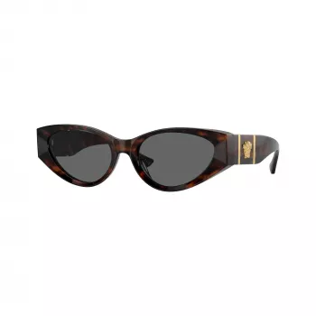 Versace VE4454-542987 Γυναικεία Γυαλιά Ηλίου Cat-Eye, Havanna/Σκούρο Γκρι, 55mm