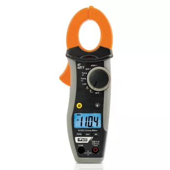 HT Instruments HT4011 Ψηφιακό αμπερόμετρο με σιαγόνες CAT III 600V, 4000 Counts, τάση AC/DC, αντίσταση, χωρητικότητα, συχνότητα, δοκιμή διόδων & συνέχειας, άνοιγμα σιαγόνας 30mm 1009820