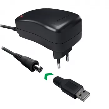 Vivanco Universal AC/DC τροφοδοτικό 27W με 7 βύσματα DC και θύρα USB VVITADAPT27WUN
