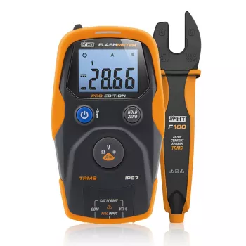 HT Instruments Flashmeter Pro TRMS ψηφιακό πολύμετρο με luxmeter και μέτρηση διάρκειας φλας 1010601
