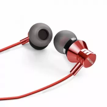 AIWA ESTM-50RD In-Ear Στερεοφωνικό Headset με Μικρόφωνο, Κόκκινο